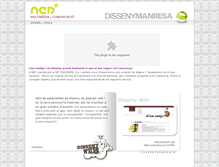 Tablet Screenshot of dissenymanresa.com